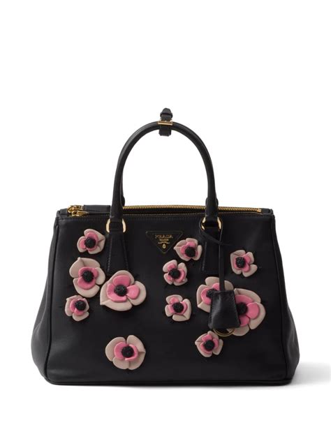 prada large floral applique